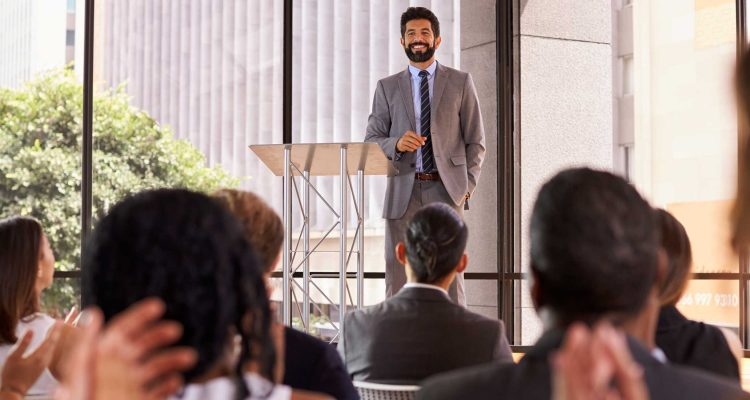 Audience Applauding Speaker At A Business Seminar 2023 11 27 05 23 29 Utc